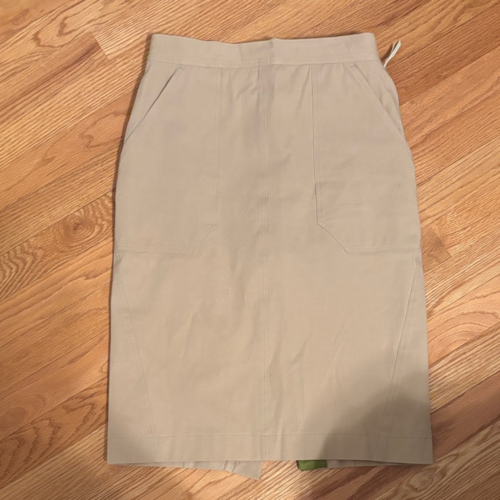 Paul Smith Beige Pencil Skirt. Cotton 92% Elastane 8%. Good condition